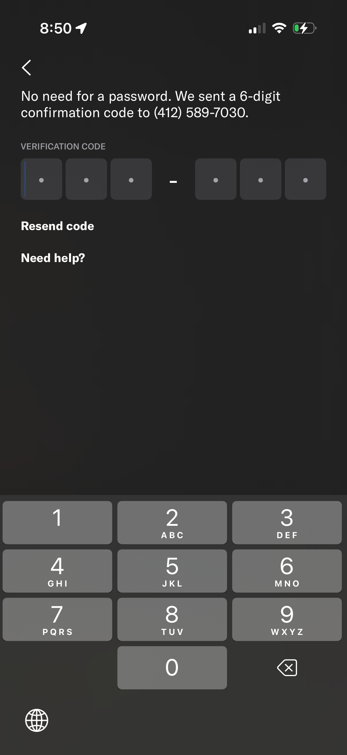 resy modal screenshot
